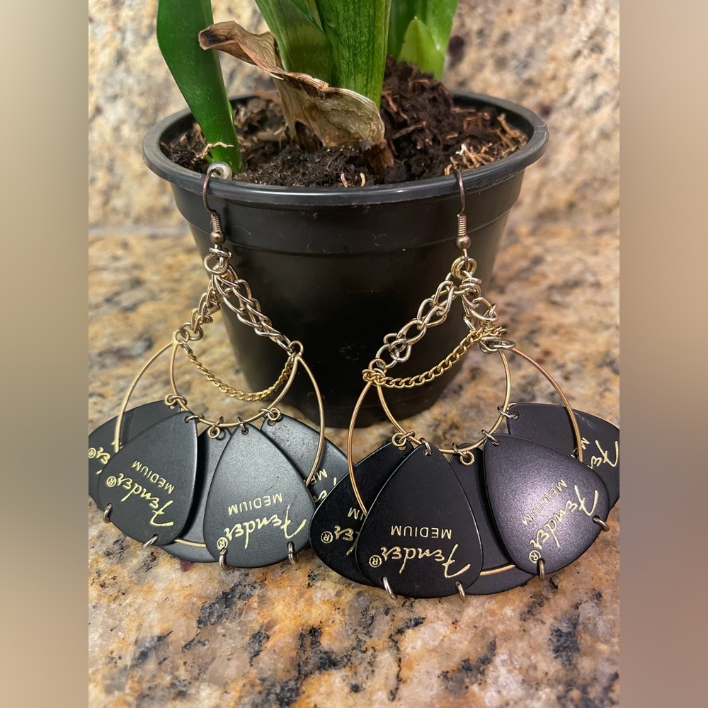 Fender Guitar Pick Earrings